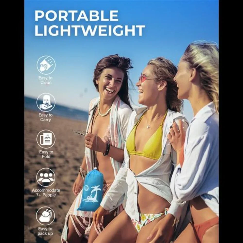 Beach Blanket, Beach Blanket Waterproof Sandproof, Extra Large Sandproof Beach